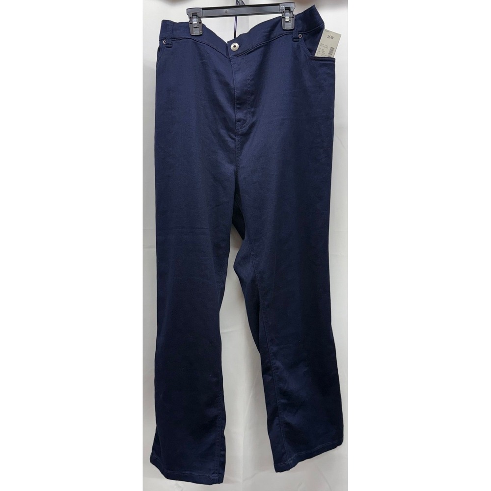 NWT Catherines sz 26W Dark Wash Waist Side Stretch Lightweight‎ Jeans Career
